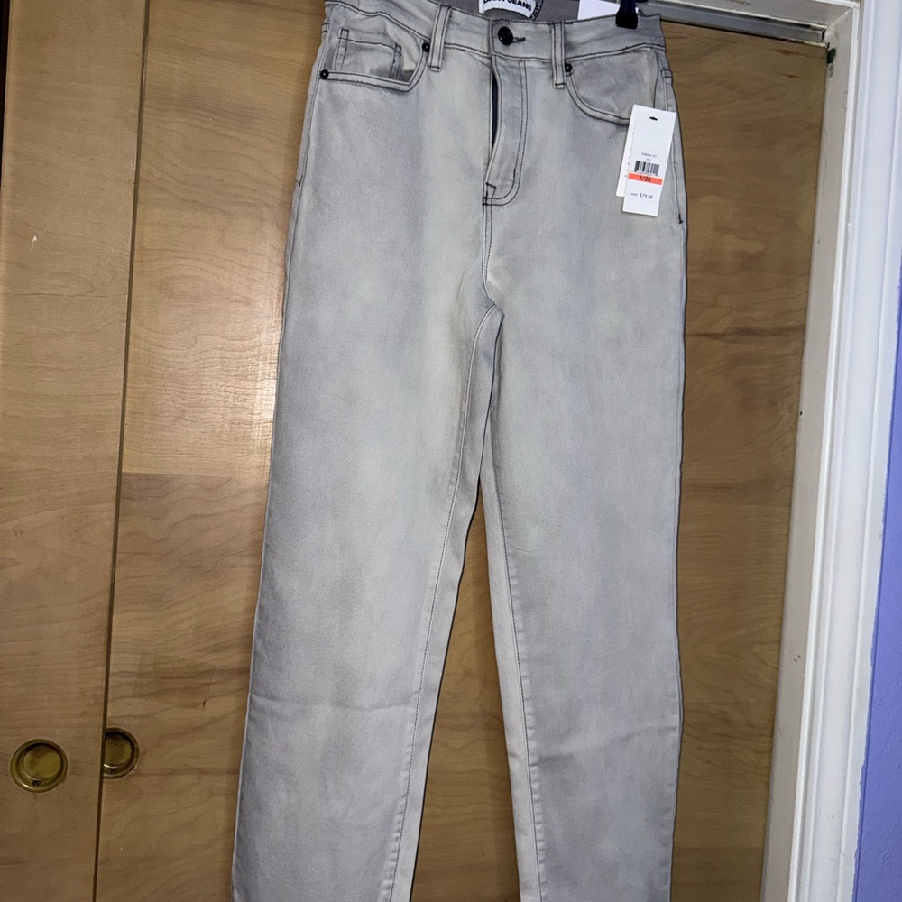 DKNY Women's Light Gray Straight Leg Pants